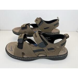 Nunn Bush Men’s Brown Comfort Sandals Size 10M Adjustable Straps Walking Outdoor